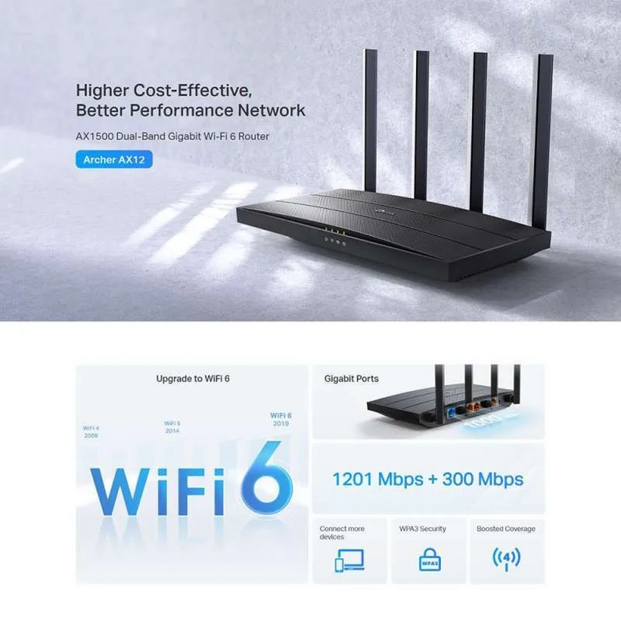 Router TP-Link Archer AX12 - depan